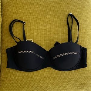 Tory Burch Black Bikini Top
